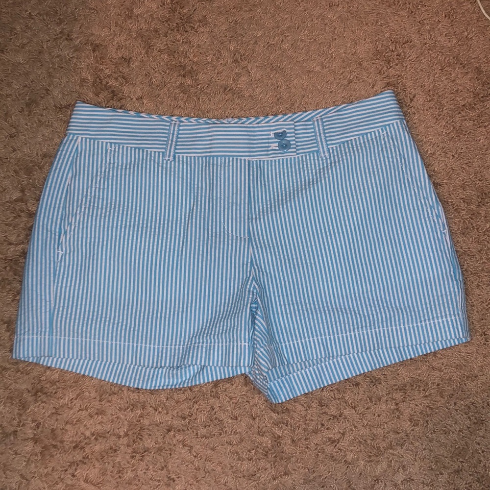 Vineyard Vines Blue Seersucker Shorts